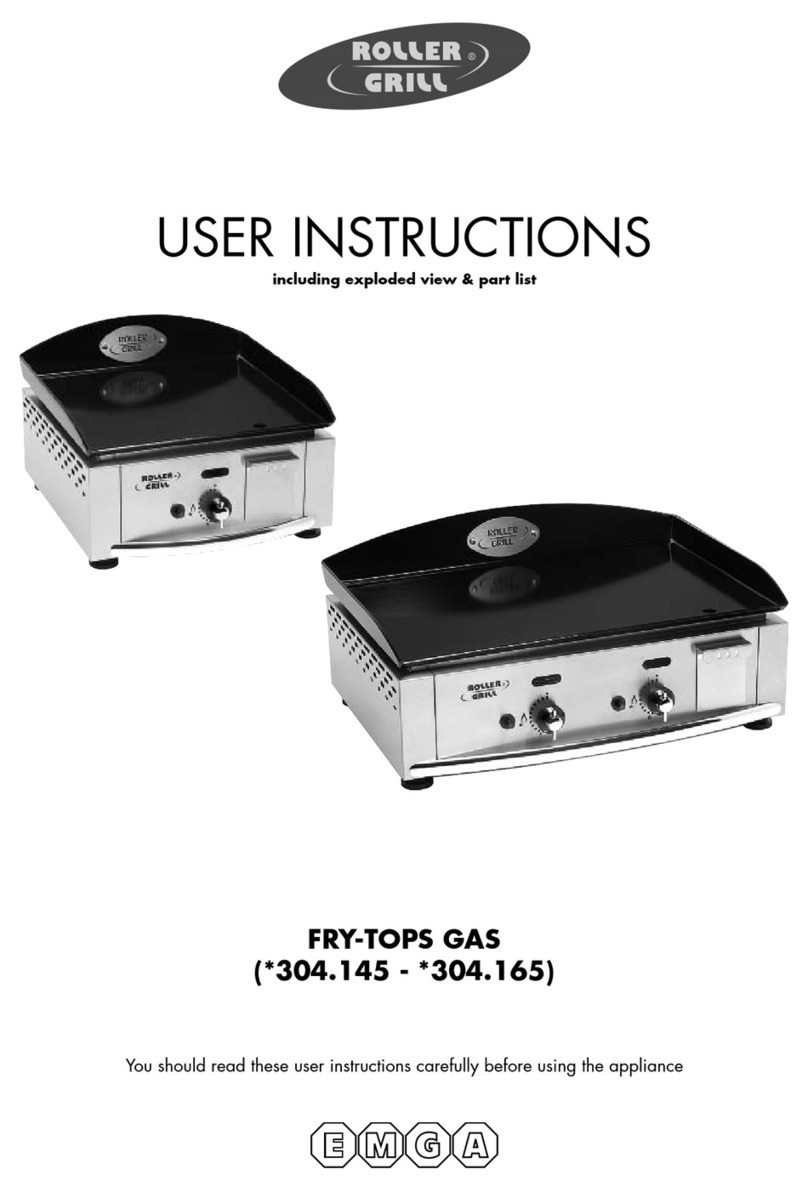 Roller Grill PL 400 G User instructions