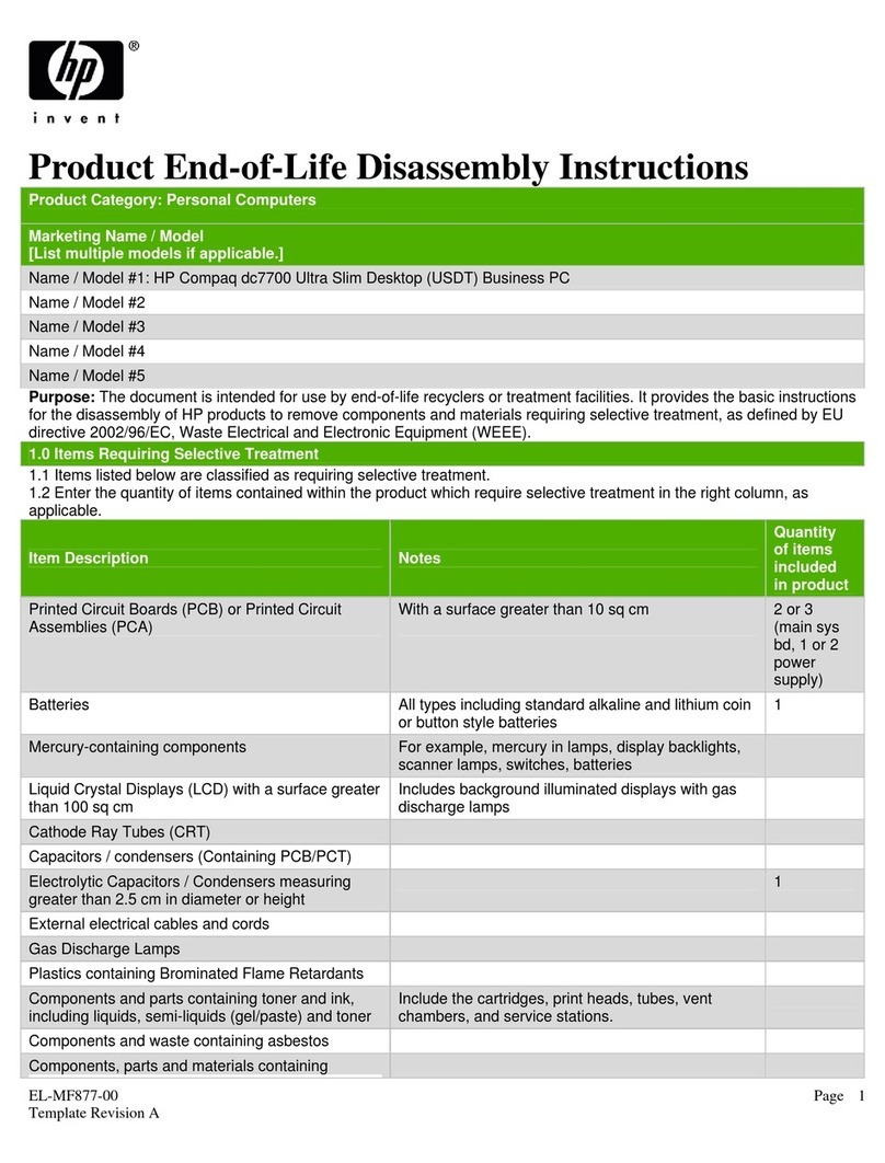 HP Compaq dc7700 Ultra Slim Desktop (USDT)... Assembly instructions HP Compaq dc7700 Ultra Slim Desktop (USDT)... Assembly instructions