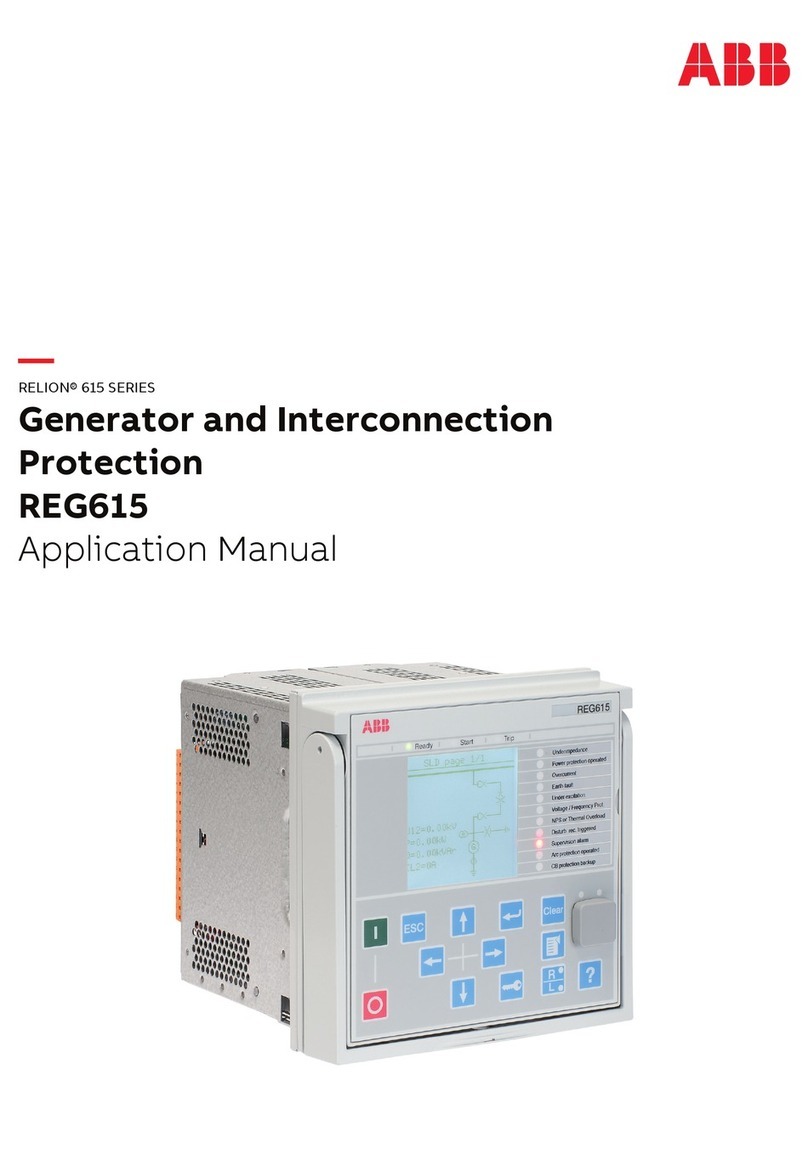 ABB Relion 615 series Instructions for use