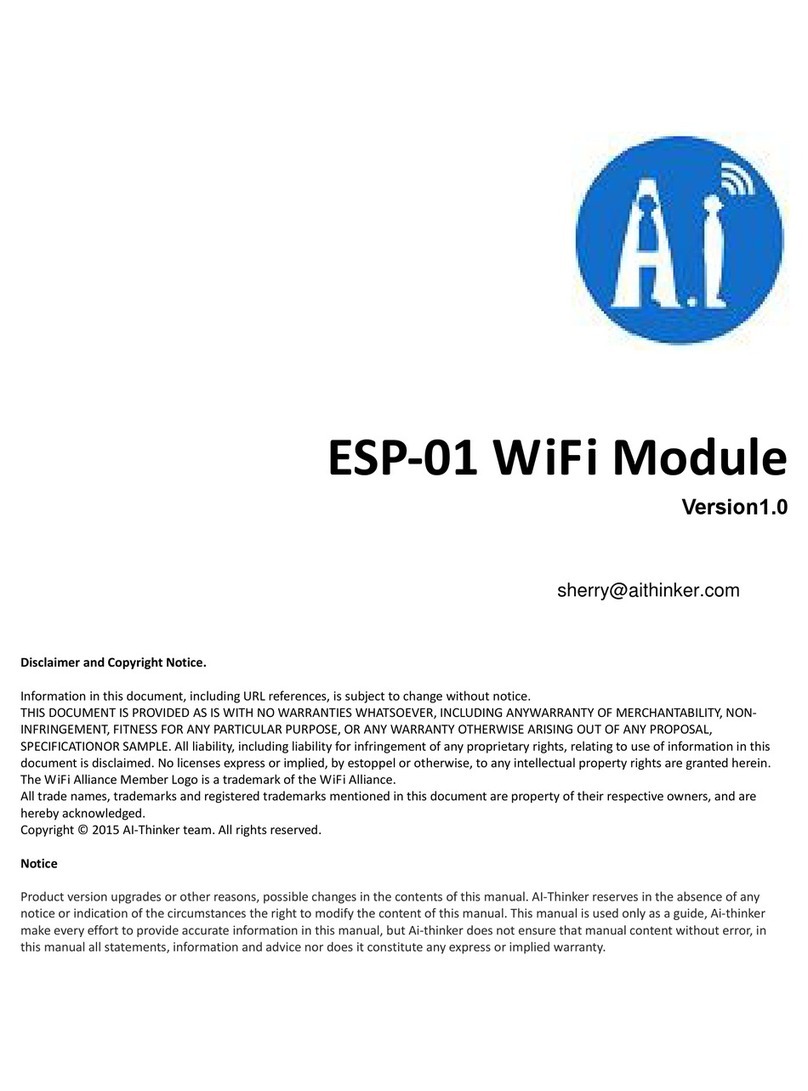 Ai-Thinker ESP-01 datasheet