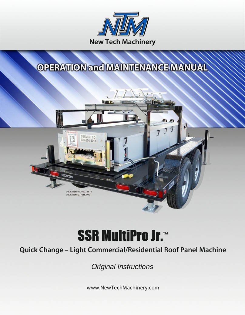 NTM SSR multiPro Jr Operation and maintenance manual