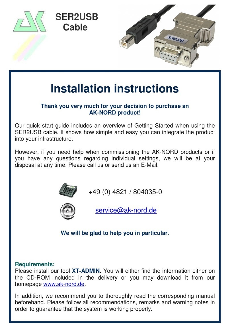 AK-NORD SER2USB installation instructions