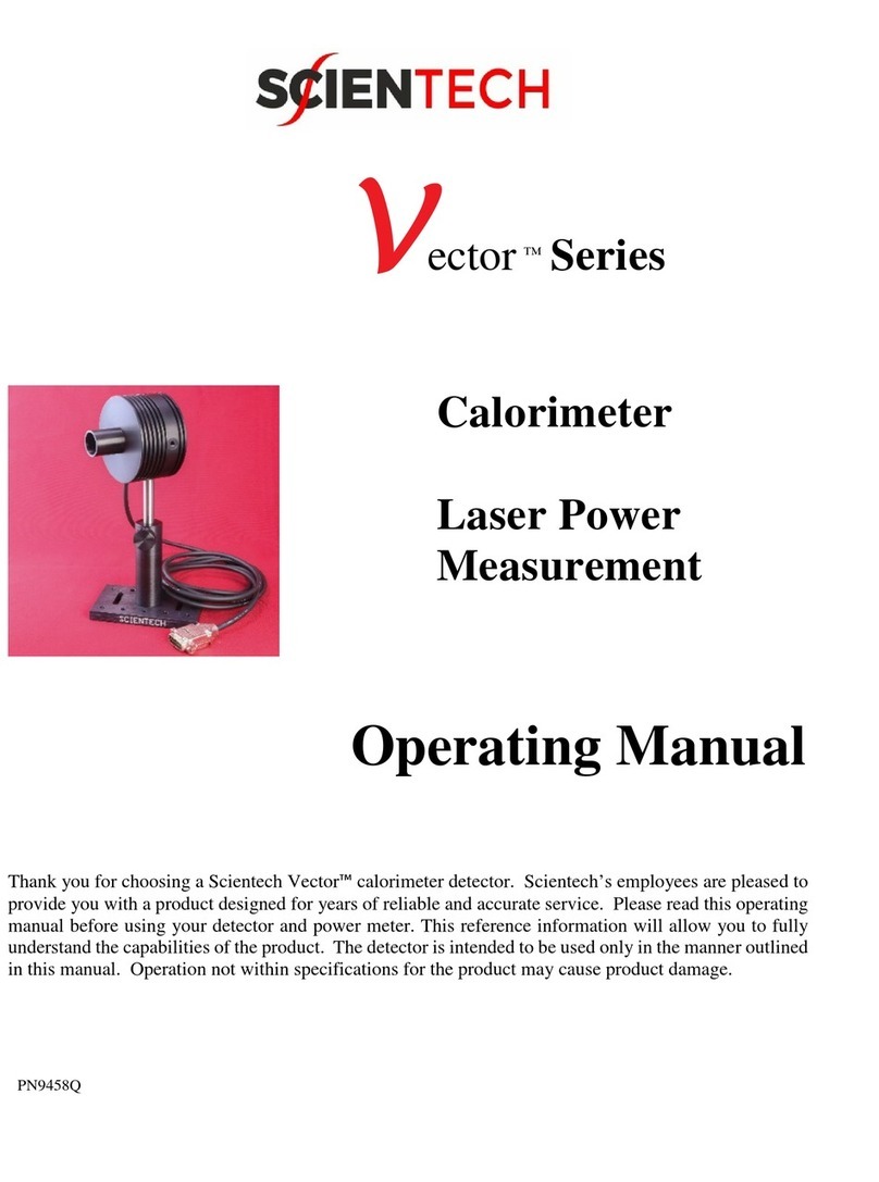 ScienTECH AC2500 operating manual