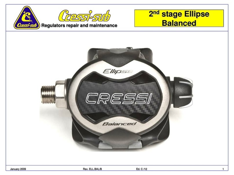 Cressi-sub 2nd Stage Ellipse Balanced Repair and maintenance instructions