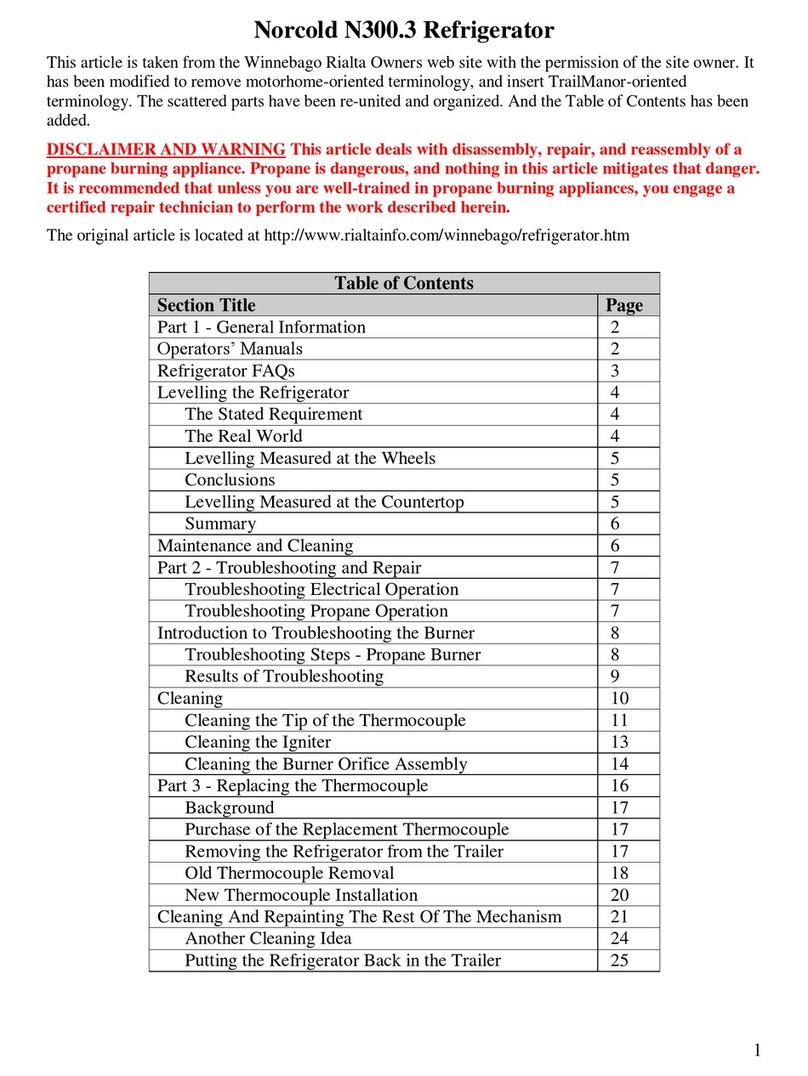 Norcold N300.3 User manual