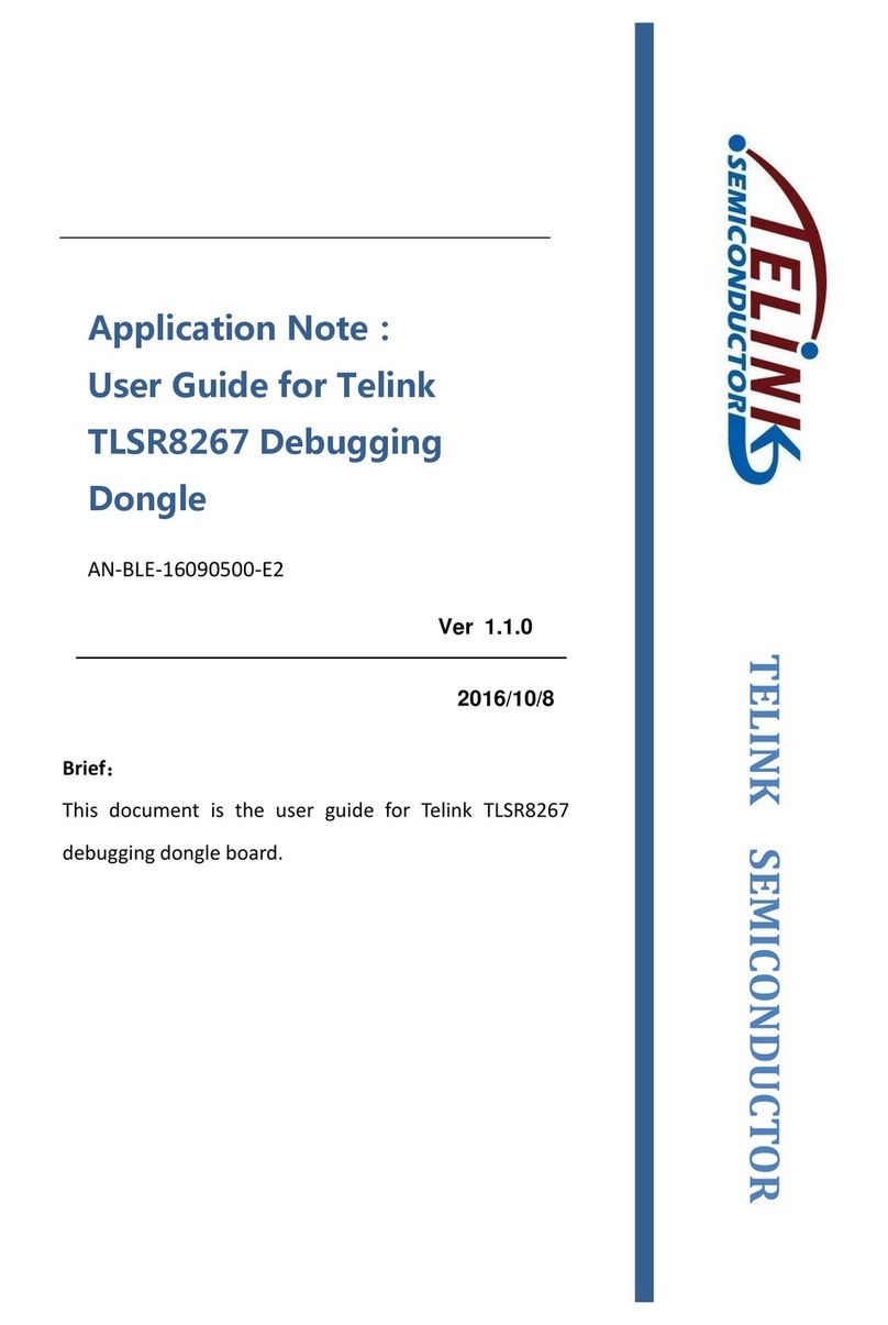 TELINK SEMICONDUCTOR TLSR8267 user guide