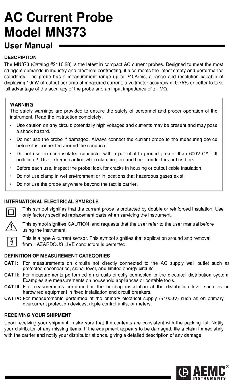 AEMC MN373 User manual