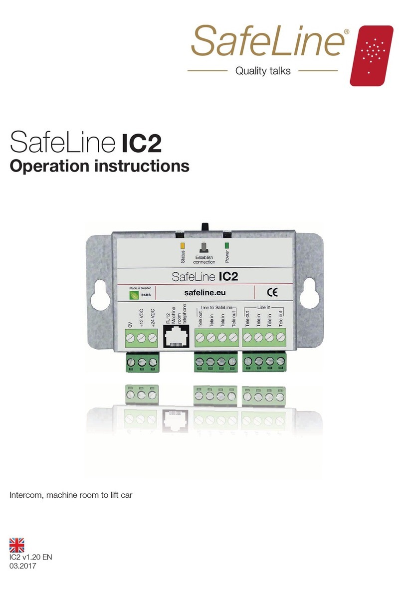 Safeline IC2 Operation instructions