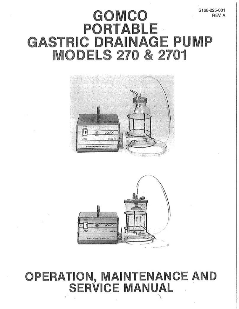 Gomco 270 Operation, maintenance and service manual