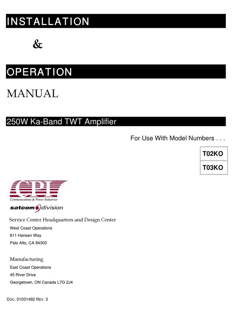 CPI T02KO User manual
