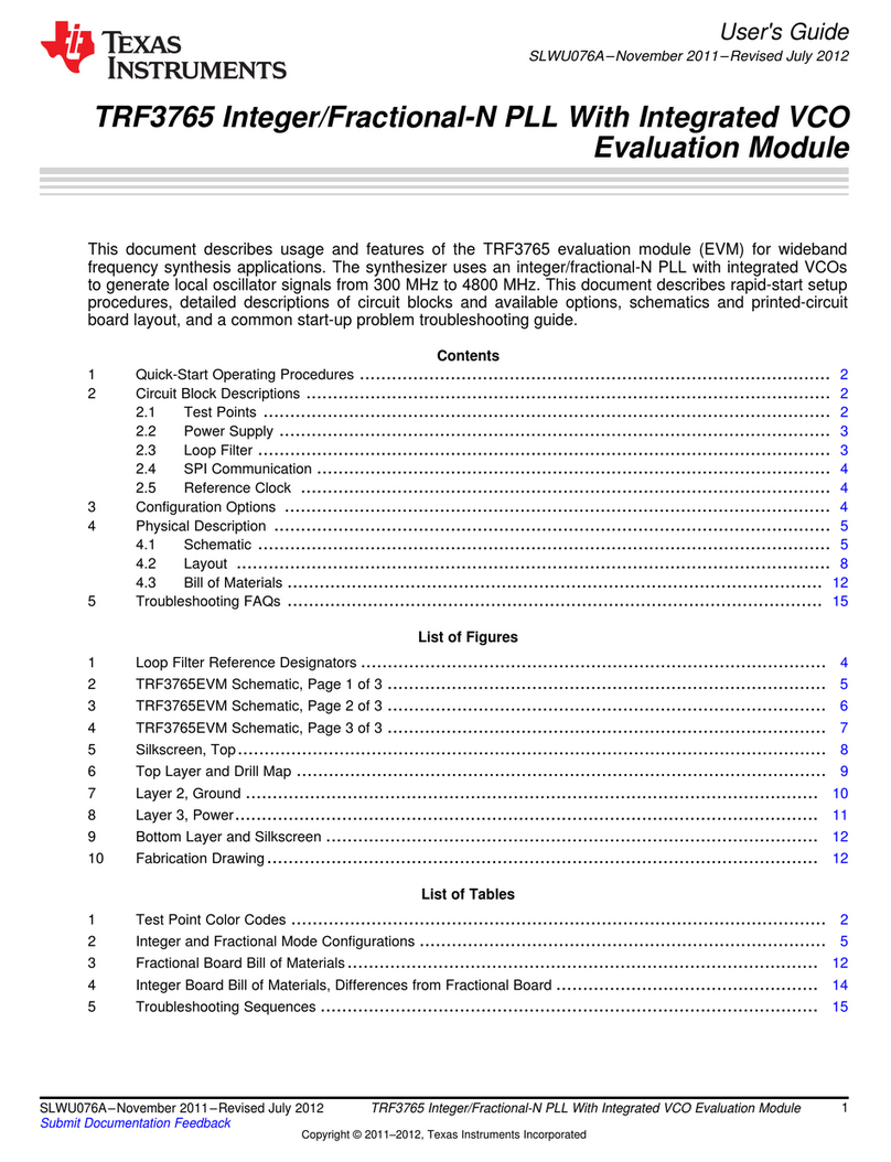 Texas Instruments TRF3765 Series User manual