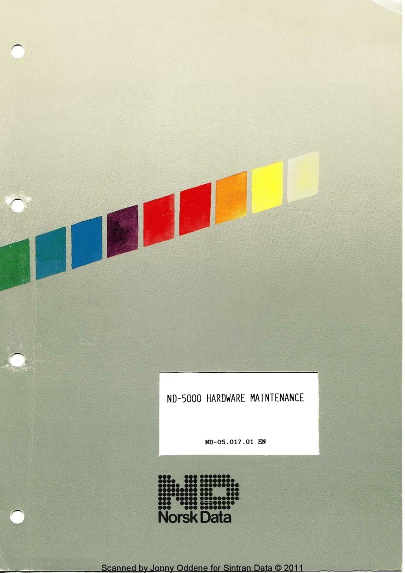 Norsk Data ND-5000 Series Owner's manual