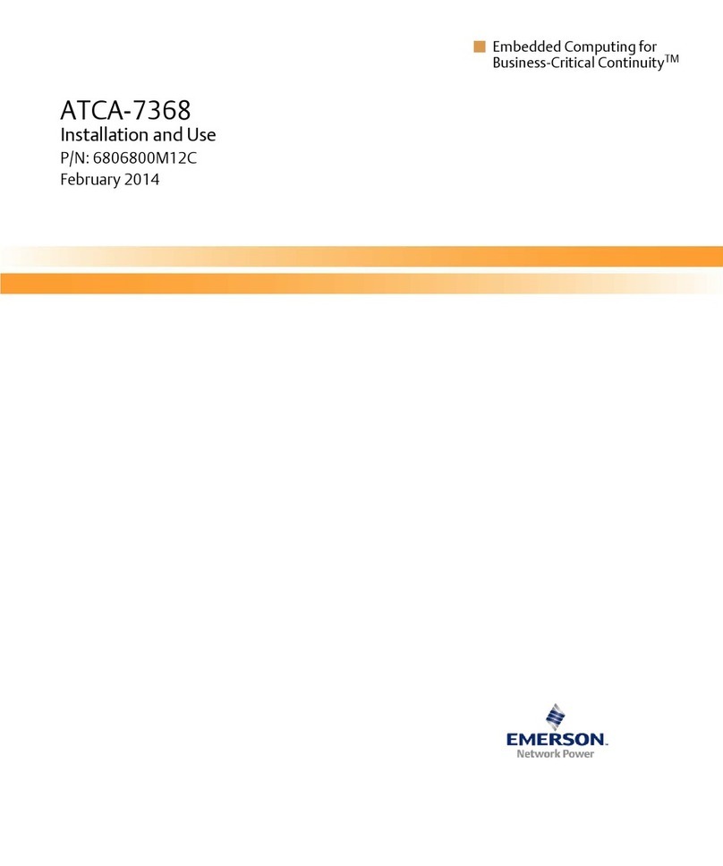 Emerson ATCA-7368 Quick start guide