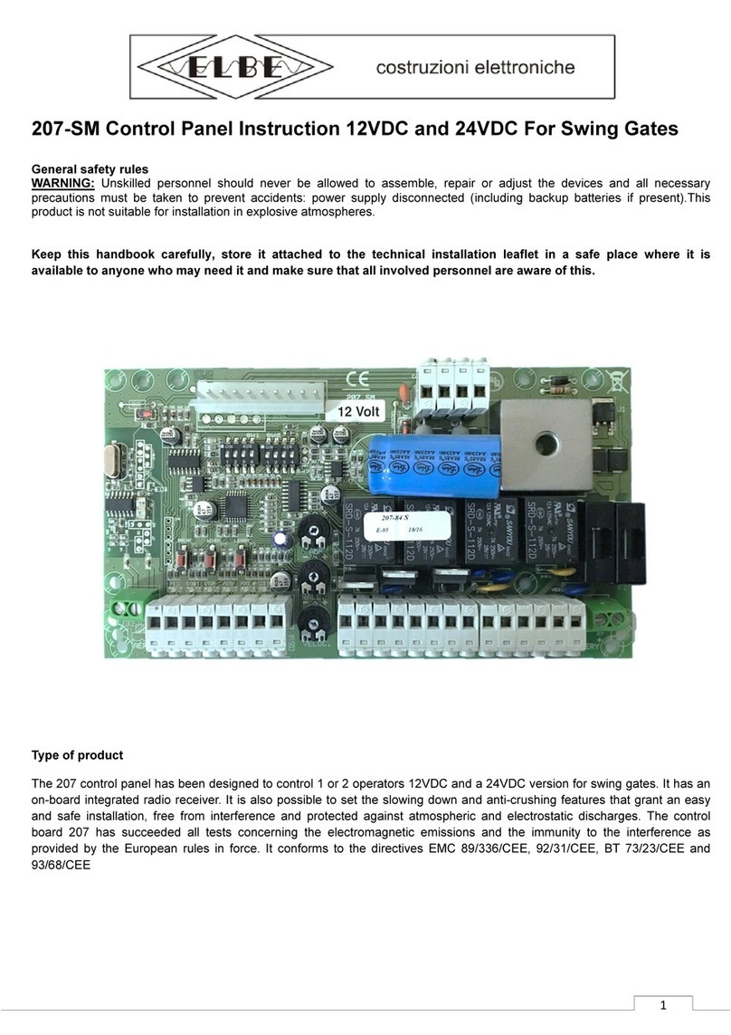 ELBE 207-SM instruction manual