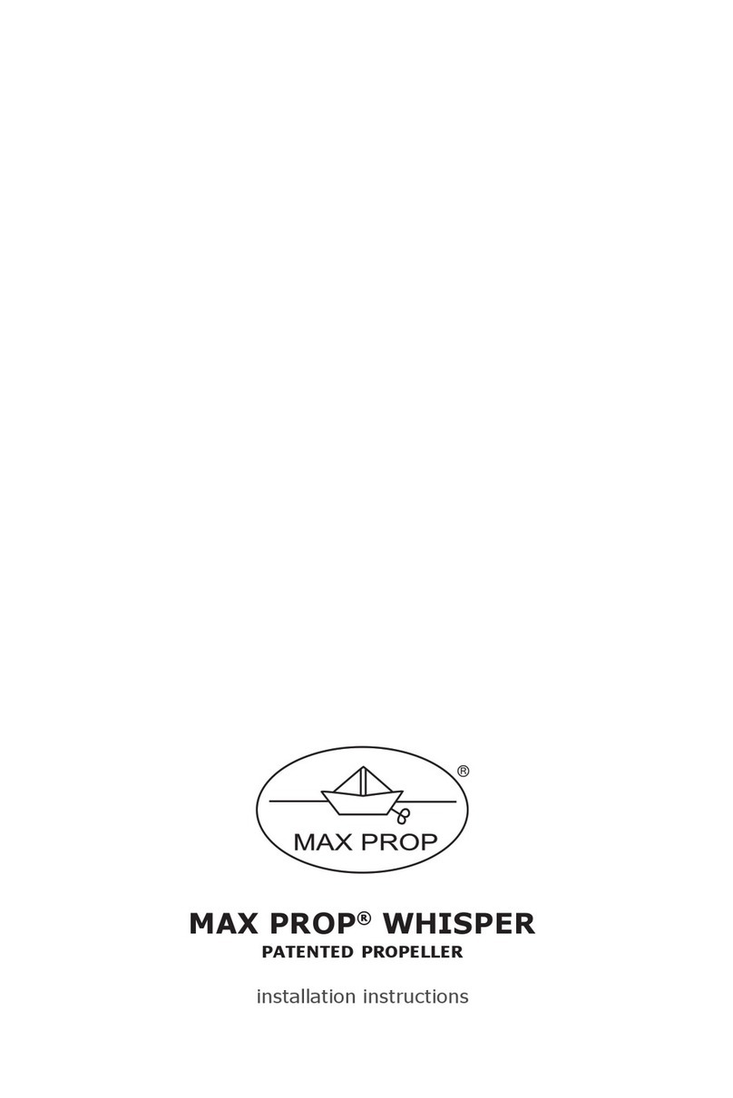 MAX PROP WHISPER 5 BLADES installation instructions