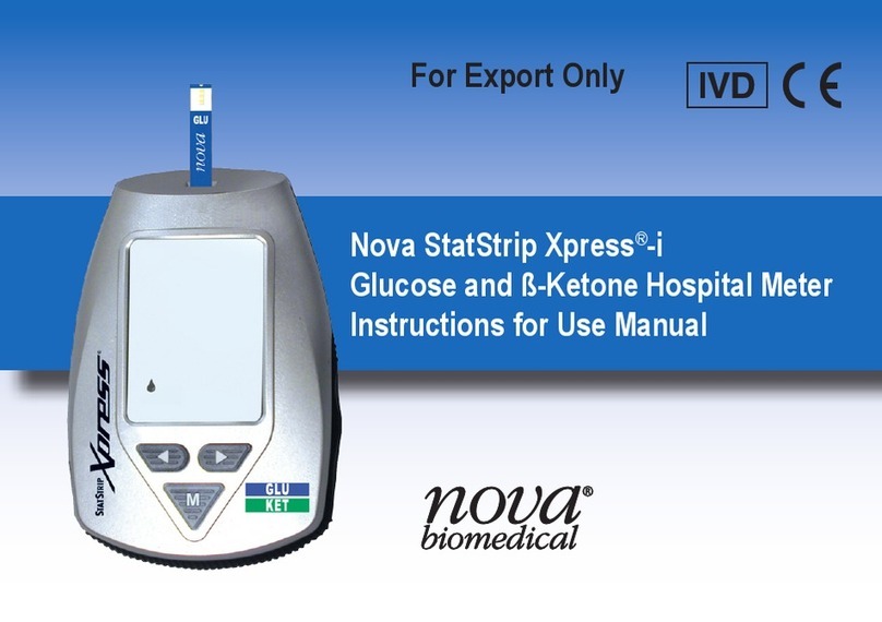 NOVA BIOMEDICAL StatStrip Xpress-i Instructions for use manual