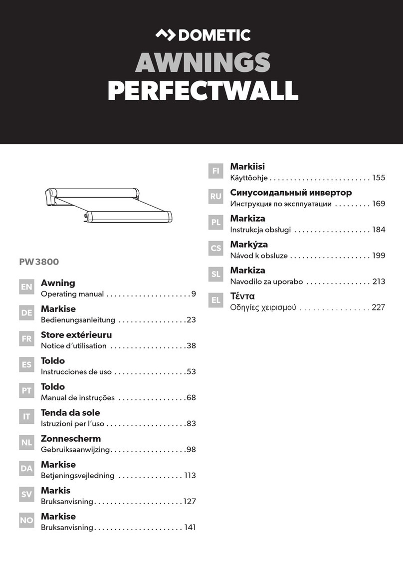 Dometic PERFECTWALL PW3800 operating manual