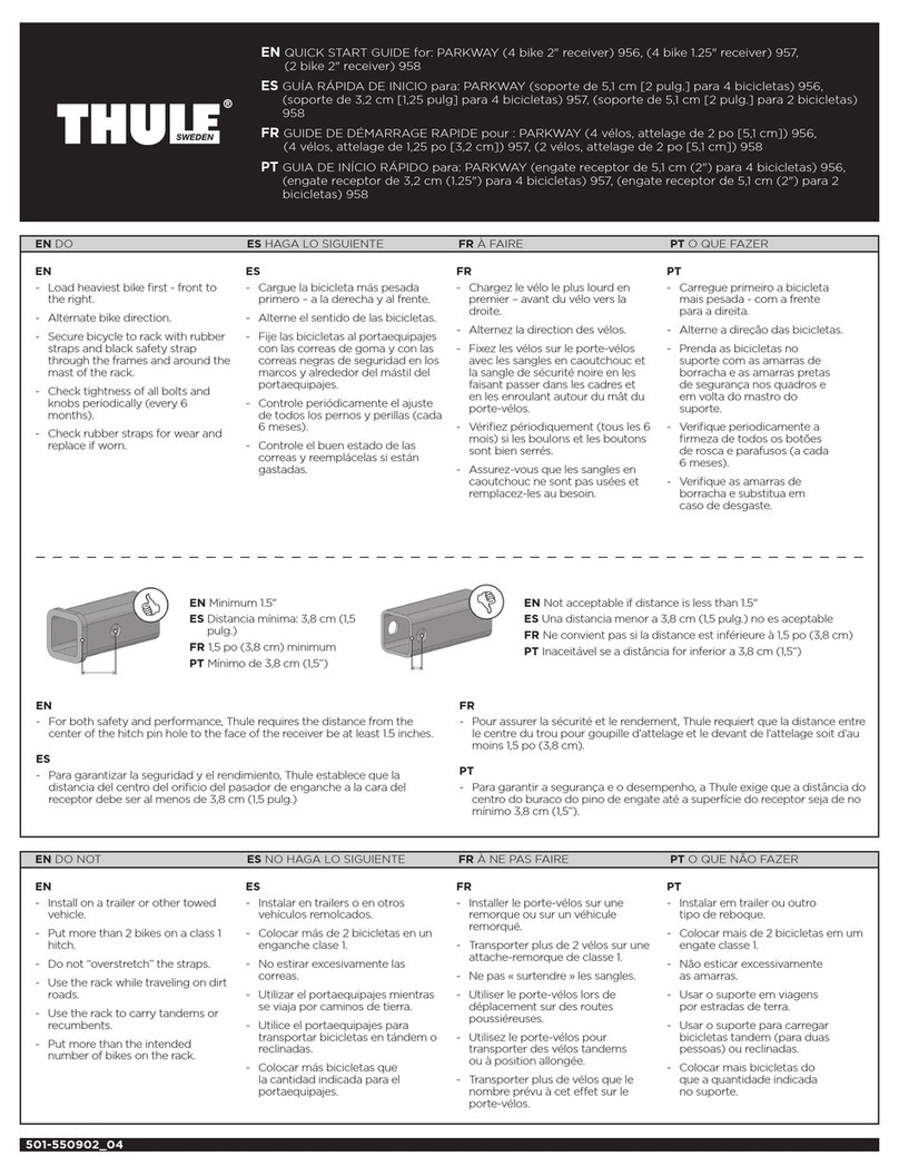 Thule Parkway 956 User manual