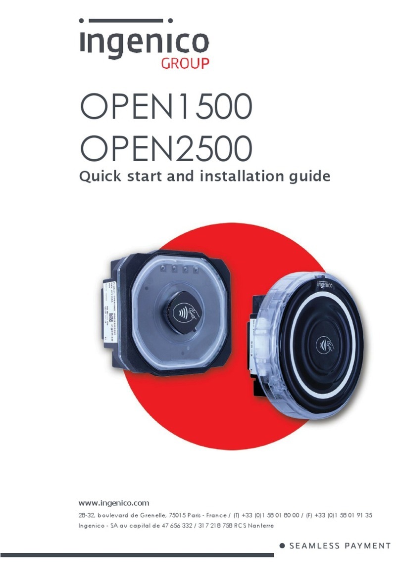 Ingenico OPEN1500 Quick start and installation guide