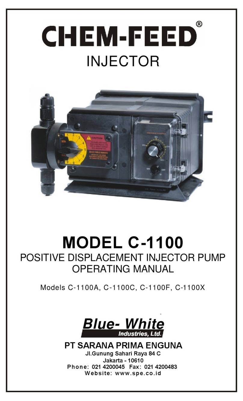 Blue-White Chem-Feed C-1100A operating manual