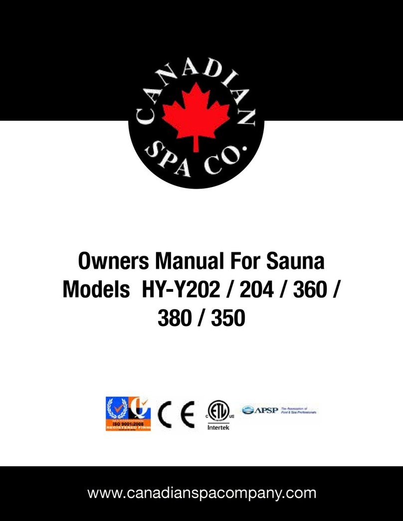 Canadian Spa HY-Y202 owner's manual