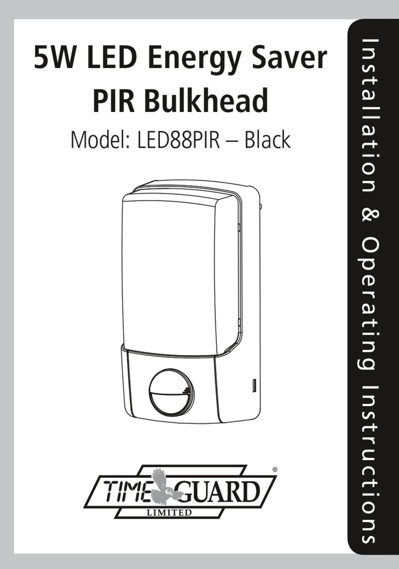 Timeguard LED88PIR Installation & operating instructions