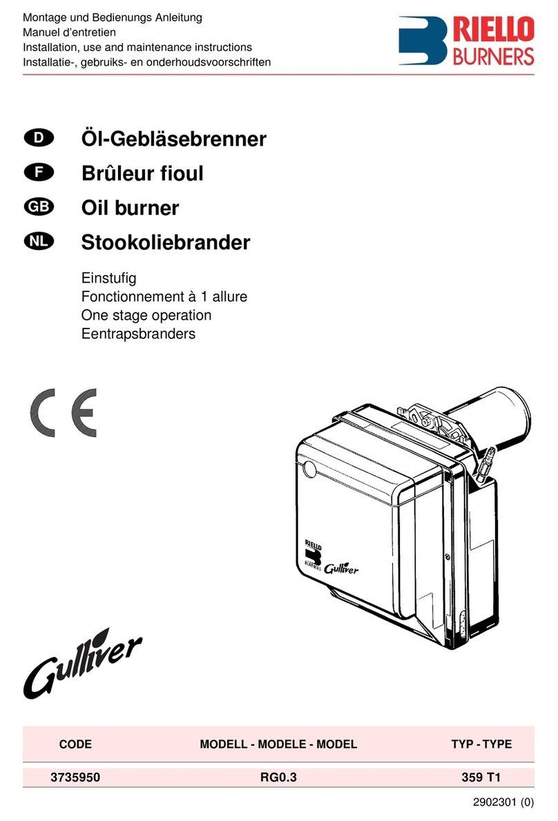 Riello Gulliver RG0.3 Installation, use and maintenance instructions