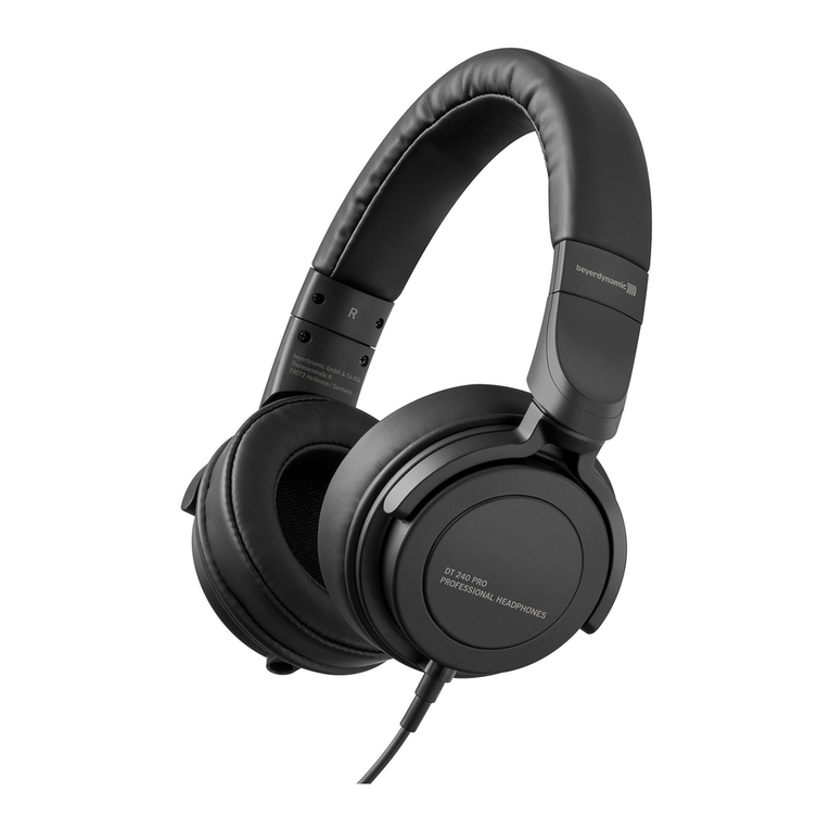 Beyerdynamic DT 240 PRO User manual Beyerdynamic DT 240 PRO User manual