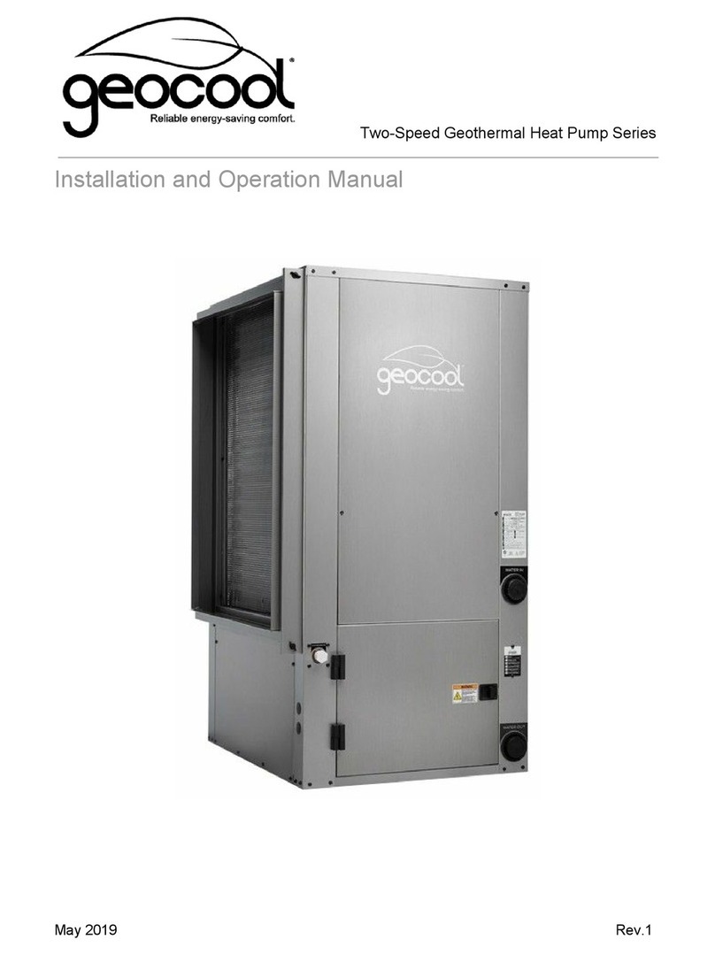 GEOCOOL GCHP Series Installation and operation manual