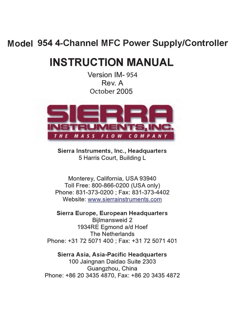 Sierra 954 instruction manual