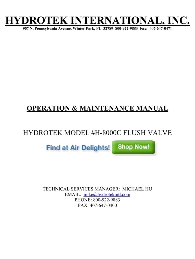 Hydro Tek H-8000C Series Operation & maintenance manual Hydro Tek H-8000C Series Operation & maintenance manual