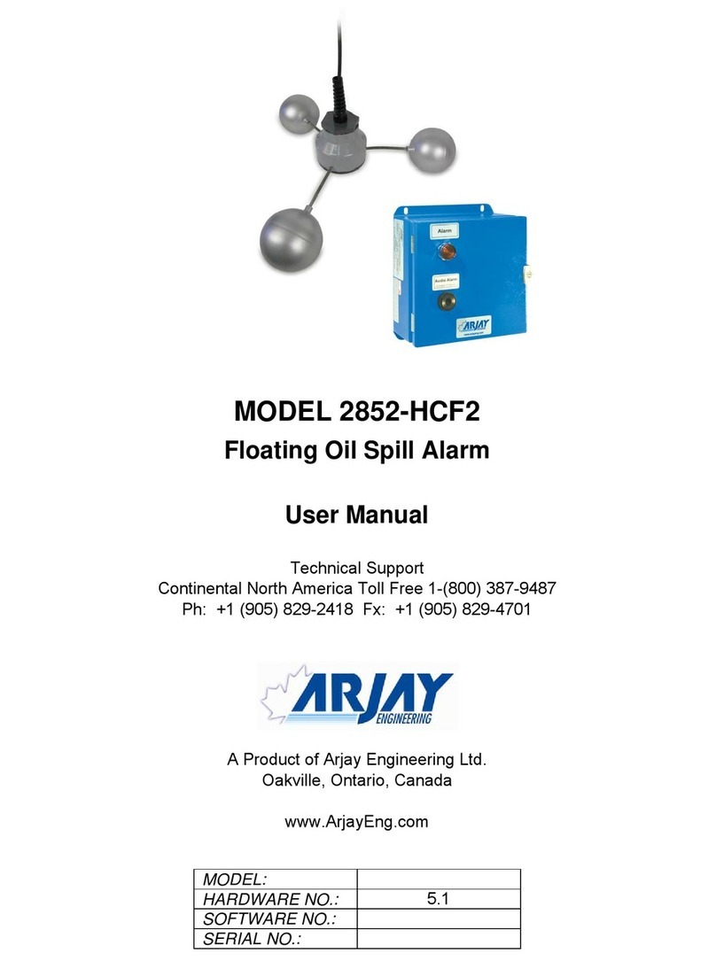 ARJAY ENGINEERING 2852-HCF2 User manual