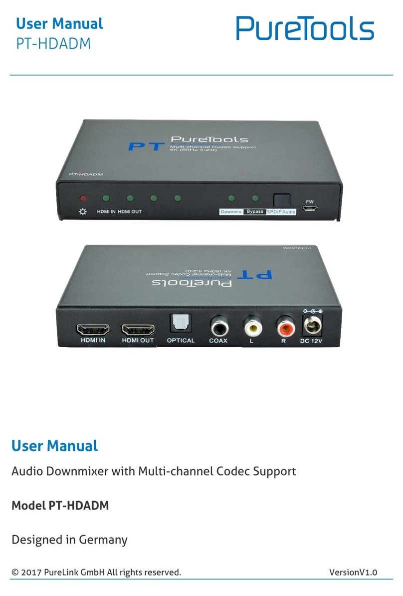 PureLink PureTools PT-HDADM user manual