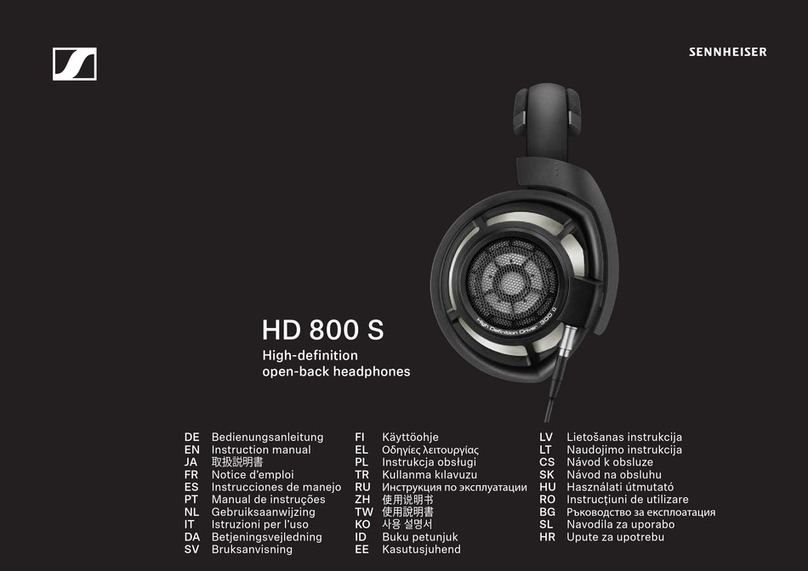Sennheiser HD 800 S instruction manual