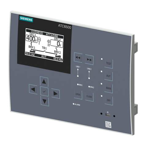 Siemens SENTRON ATC6500 User manual Siemens SENTRON ATC6500 User manual