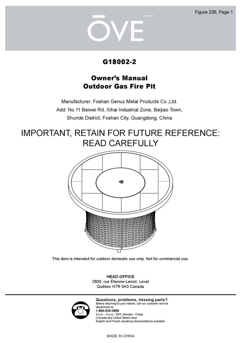 OVE G18002-2 owner's manual