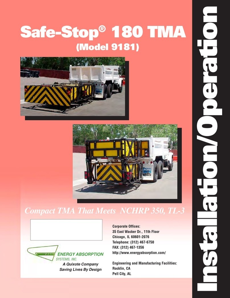 Energy Absorption Safe-Stop 180 TMA 9181 Installation and operation manual