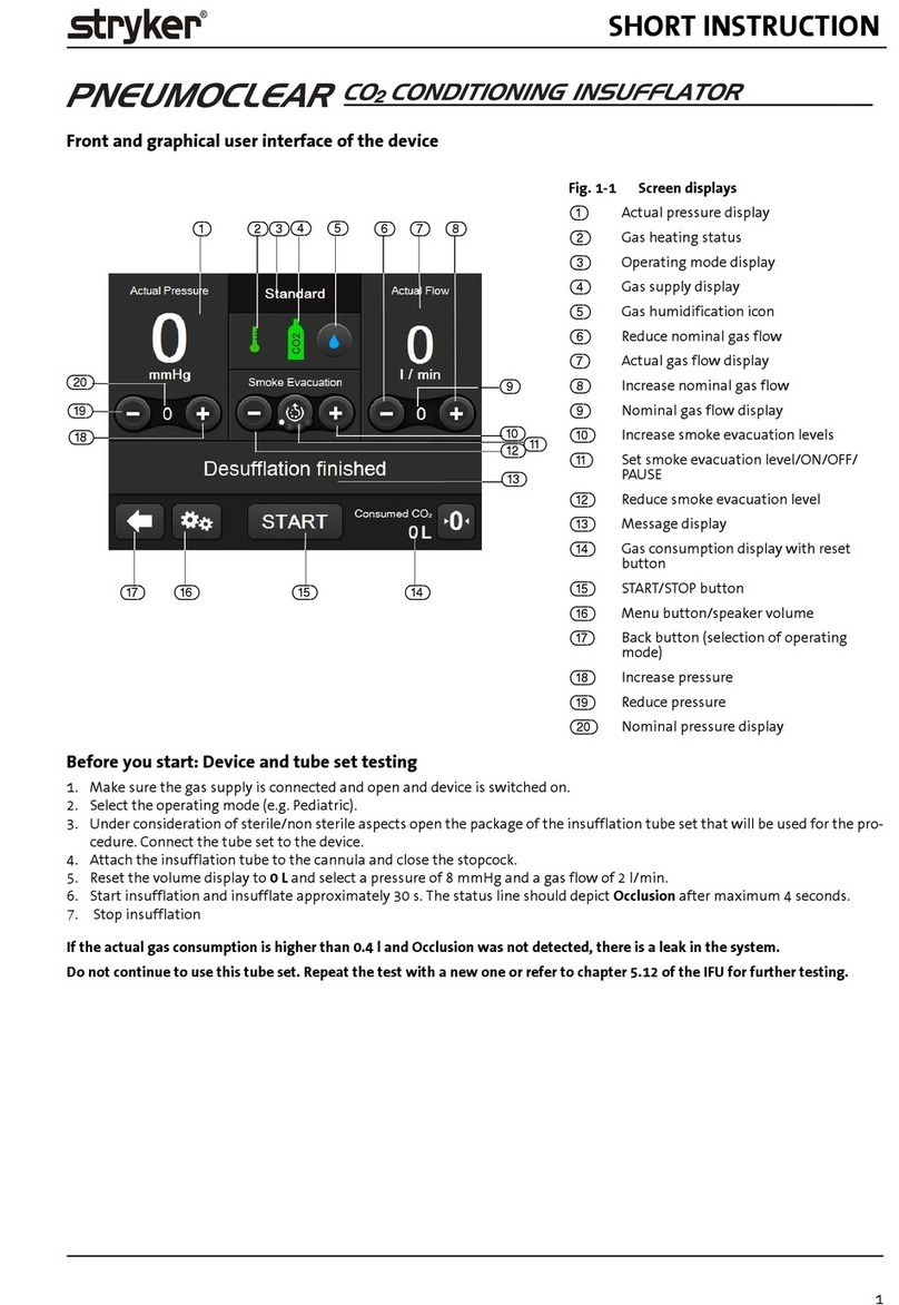 WORLD OF MEDICINE Stryker Pneumoclear Short Instruction