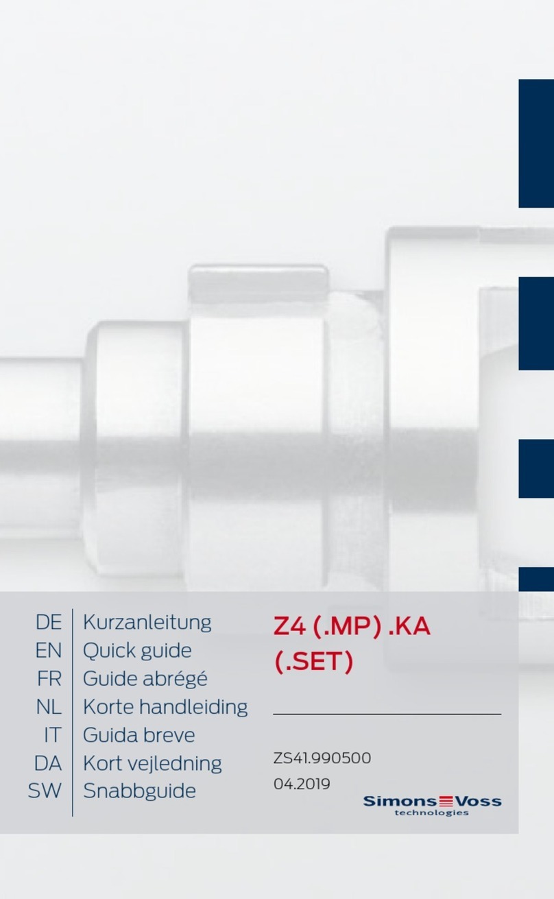 Simons Voss Technologies Z4.KA quick guide Simons Voss Technologies Z4.KA quick guide