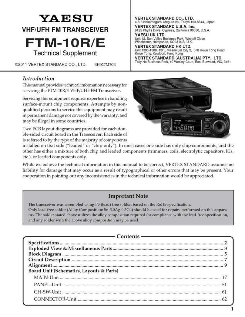 Verterx Standard Yaesu FTM-10R Technical supplement