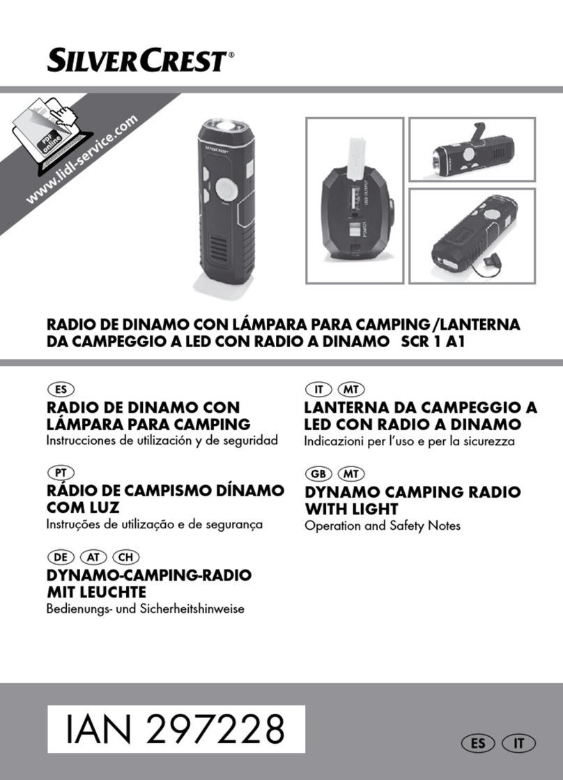 Silvercrest SCR 1 A1 Operation and safety notes