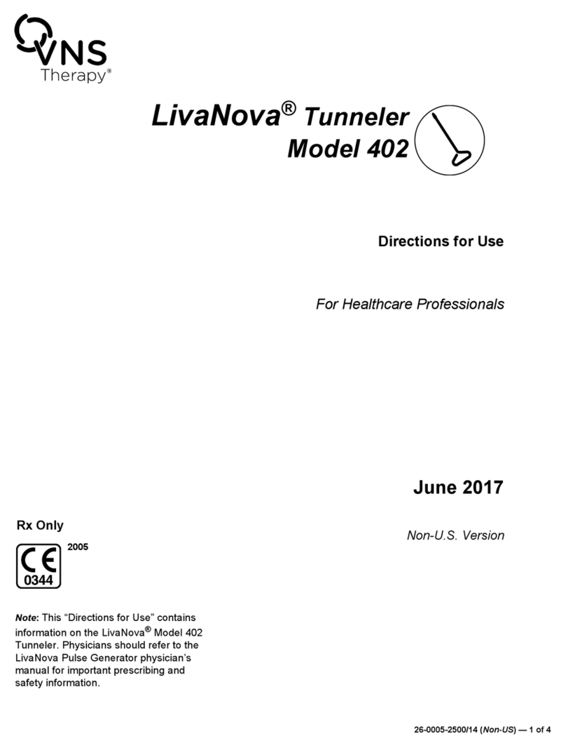 VNS Therapy LivaNova Tunneler 402 Directions for use