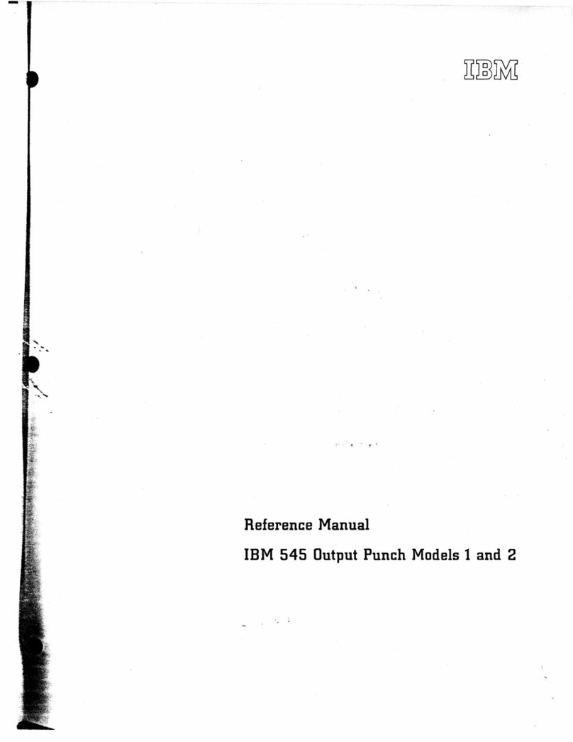 IBM 545 Output Punch 1 User manual