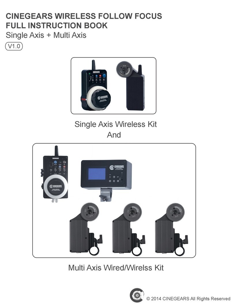 Cine Gears MULTI AXIS FOLLOW FOCUS user manual