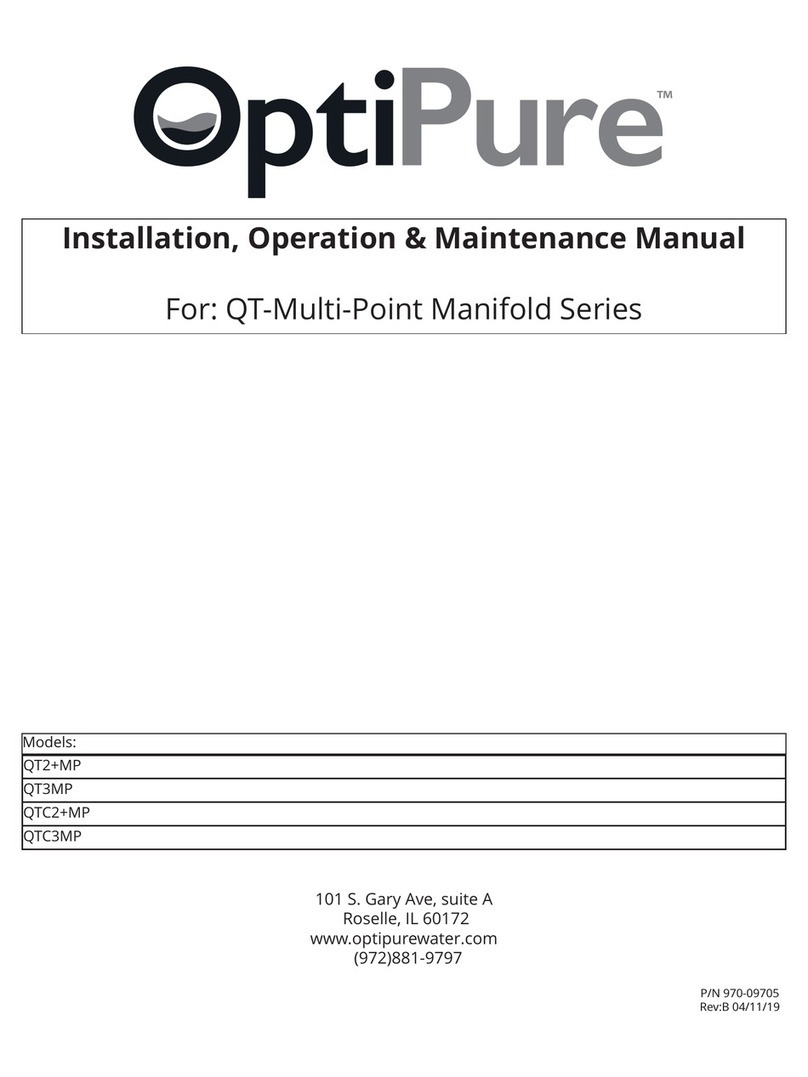 OptiPure QT-Multi-Point Manifold Series Instruction manual