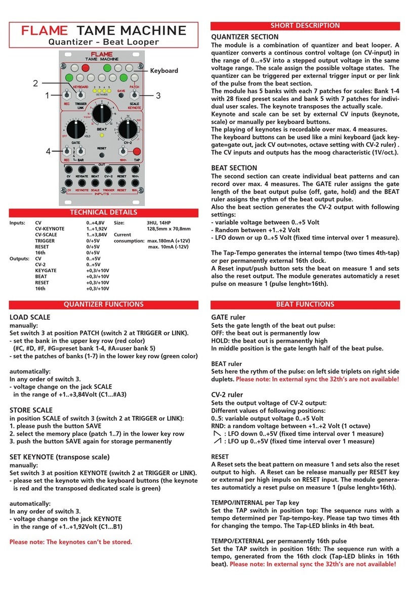 Flame Tame Machine manual