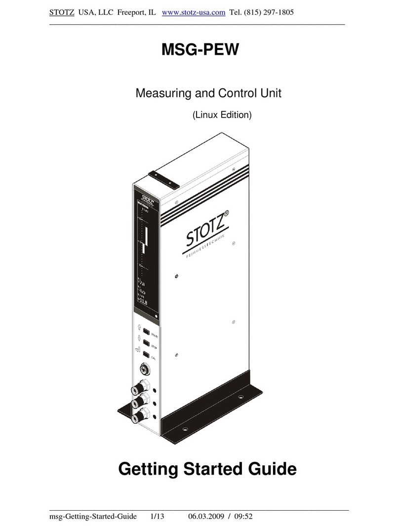 STOTZ MSG-PEW Getting started guide