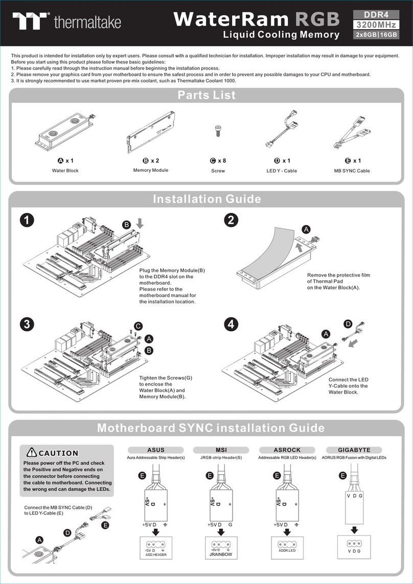 Thermaltake WaterRam RGB manual