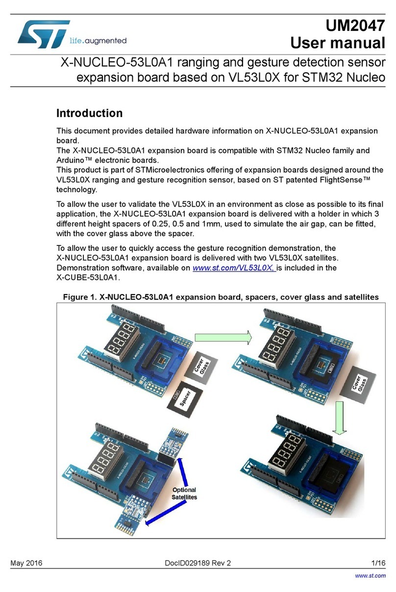 STMicroelectronics X-NUCLEO-53L0A1 user manual