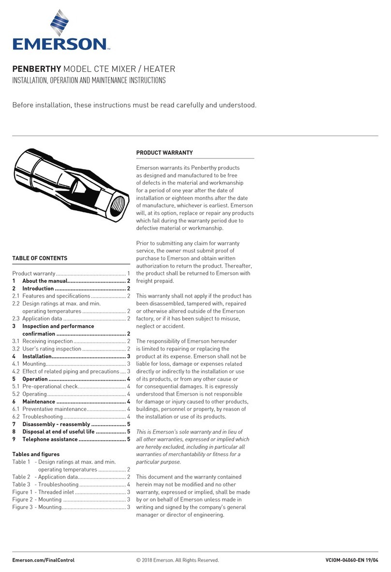 Emerson PENBERTHY CTE Manual